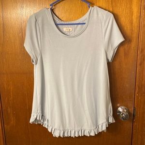 Light Blue Flowy Blouse